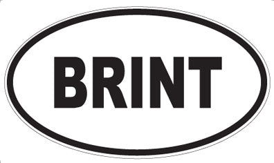 BRINT - Oval Magnet