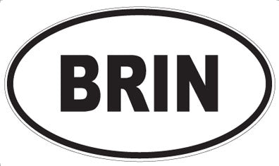 BRIN - Oval Magnet