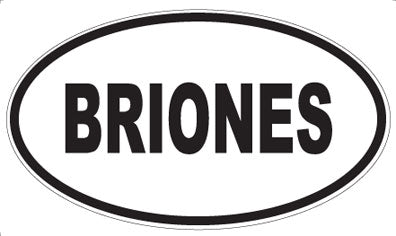 BRIONES - Oval Magnet