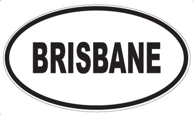 BRISBANE - Oval Magnet