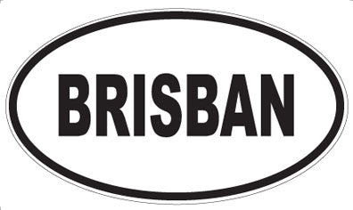 BRISBAN - Oval Magnet