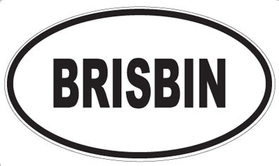 BRISBIN - Oval Magnet