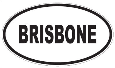 BRISBONE - Oval Magnet