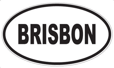 BRISBON - Oval Magnet