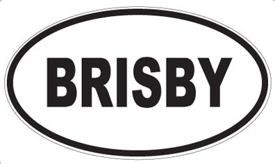 BRISBY - Oval Magnet