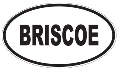 BRISCOE - Oval Magnet