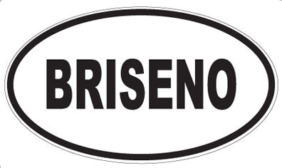 BRISENO - Oval Magnet