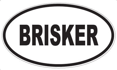 BRISKER - Oval Magnet