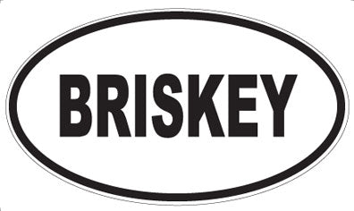 BRISKEY - Oval Magnet