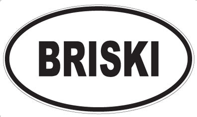 BRISKI - Oval Magnet