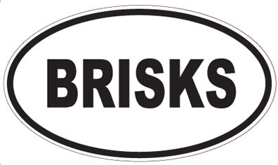 BRISKS - Oval Sticker