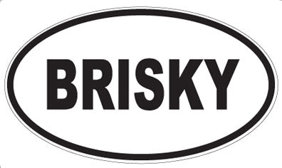 BRISKY - Oval Magnet