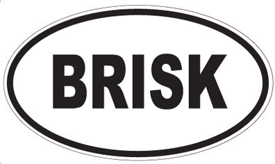 BRISK - Oval Magnet