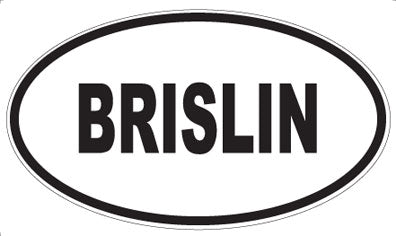 BRISLIN - Oval Magnet