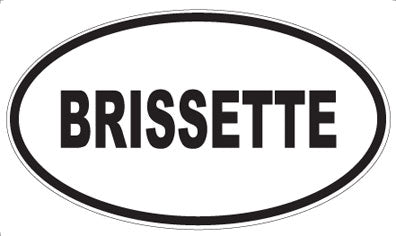 BRISSETTE - Oval Magnet