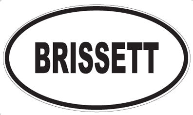 BRISSETT - Oval Magnet