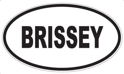 BRISSEY - Oval Magnet
