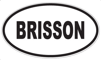 BRISSON - Oval Magnet