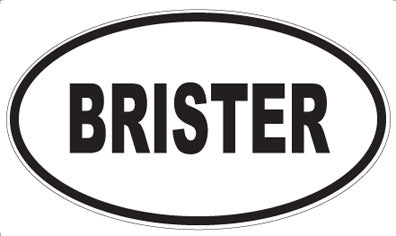 BRISTER - Oval Magnet