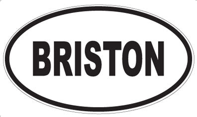 BRISTON - Oval Magnet
