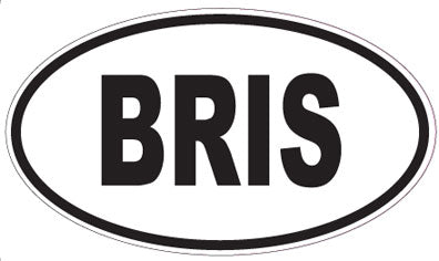 BRIS - Oval Sticker