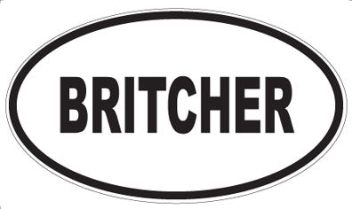 BRITCHER - Oval Magnet
