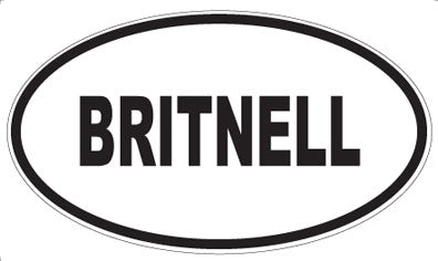 BRITNELL - Oval Magnet