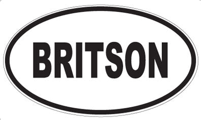 BRITSON - Oval Magnet