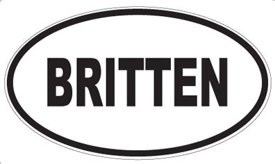 BRITTEN - Oval Magnet