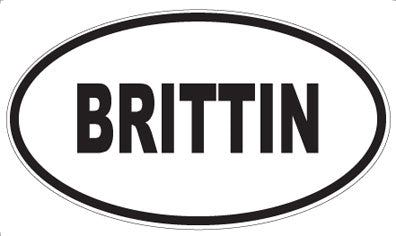 BRITTIN - Oval Magnet