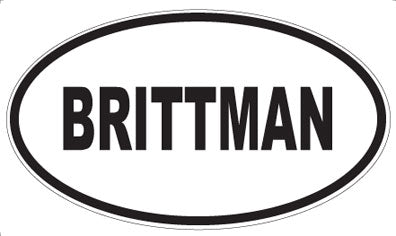 BRITTMAN - Oval Magnet
