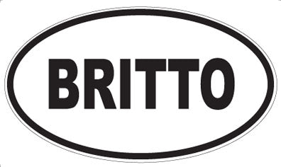 BRITTO - Oval Magnet
