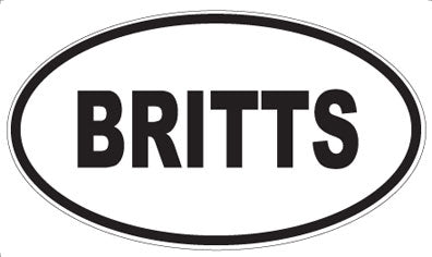 BRITTS - Oval Magnet