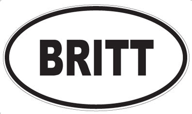 BRITT - Oval Magnet