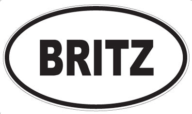 BRITZ - Oval Magnet