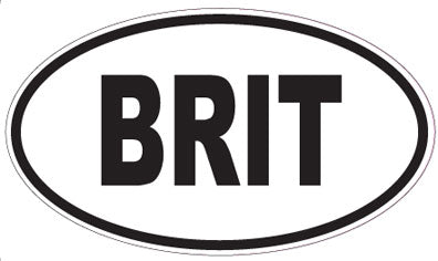 BRIT - Oval Sticker