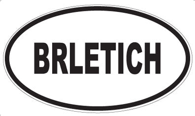 BRLETICH - Oval Magnet