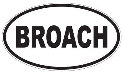 BROACH - Oval Magnet