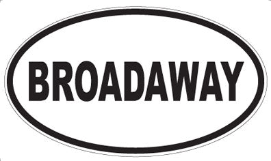 BROADAWAY - Oval Magnet