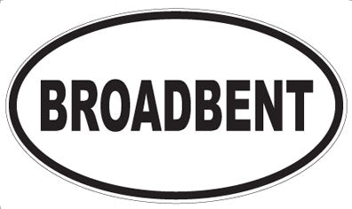 BROADBENT - Oval Magnet
