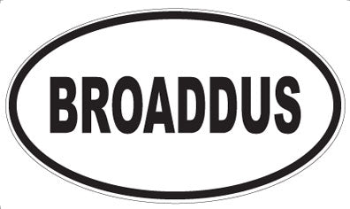 BROADDUS - Oval Magnet