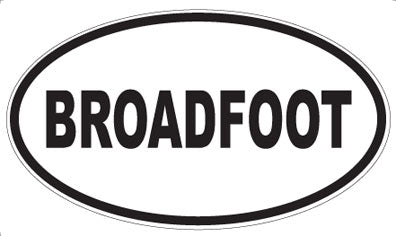 BROADFOOT - Oval Magnet
