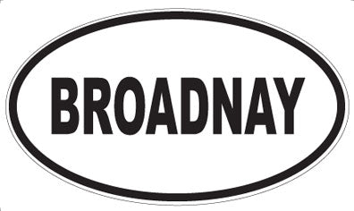 BROADNAY - Oval Magnet