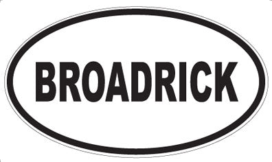 BROADRICK - Oval Magnet
