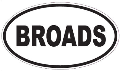 BROADS - Oval Sticker