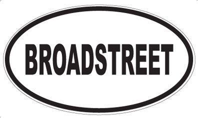 BROADSTREET - Oval Magnet