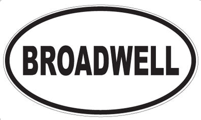 BROADWELL - Oval Magnet