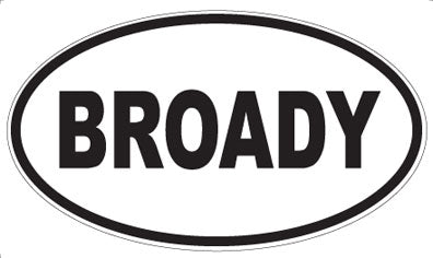 BROADY - Oval Magnet