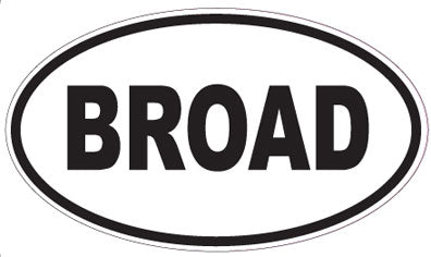 BROAD - Oval Magnet