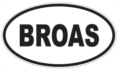 BROAS - Oval Magnet
